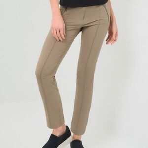 Peggy Zippered Pant Khaki